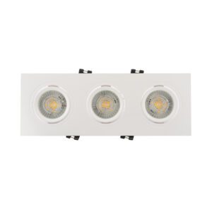 DK3023-WH Встраиваемый светильник, IP 20, 10 Вт, GU5.3, LED, белый, пластик