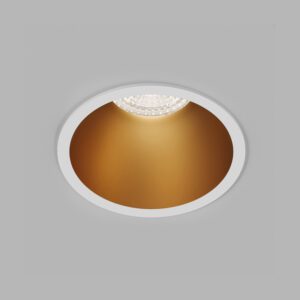 DK3026-WG Встраиваемый светильник, IP 20, 10 Вт, GU5.3, LED, белый/золотой, пластик