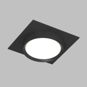 DK2091-BK Встраиваемый светильник FLAT, IP 20, до 15 Вт, GX53, LED, черный, алюминий