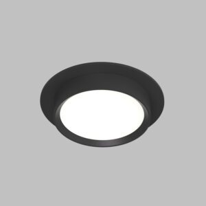DK2090-BK Встраиваемый светильник FLAT, IP 20, до 15 Вт, GX53, LED, черный, алюминий