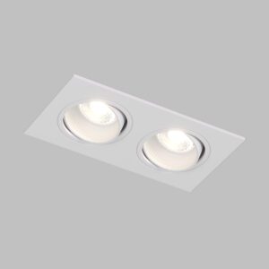 DK3072-WH Встраиваемый светильник, IP 20, 10 Вт, GU5.3, LED, белый/белый, пластик